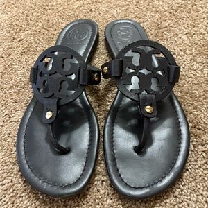 Tory Burch Black Miller Sandals size 8